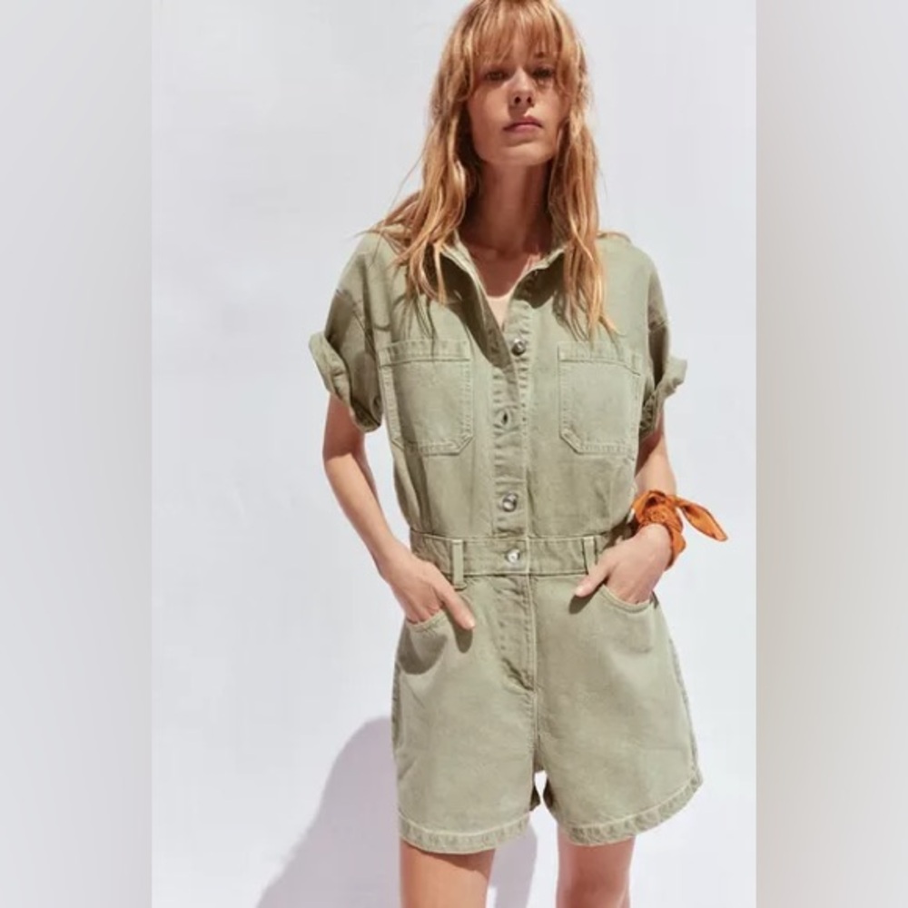 Zara Green Denim Jumper - Gem